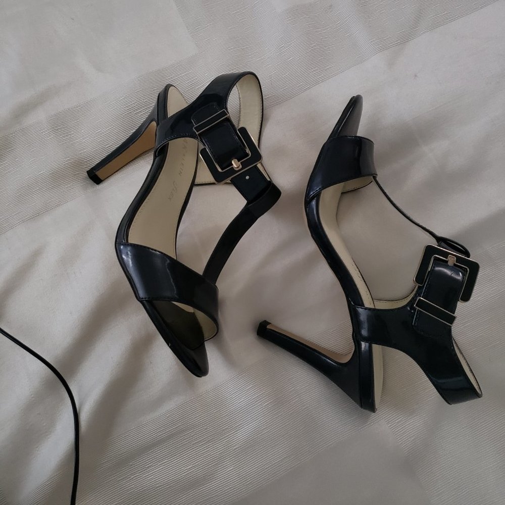 Anne Klein iK7 Iryna Navy Sandal Heels, sz 6